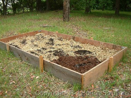 No dig garden bed 